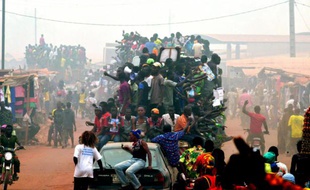 Le quartier musulman de PK5, à Bangui, en Centrafrique, le 12 février 2016