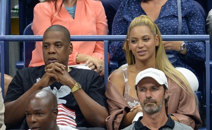Les époux Jay-Z et Beyoncé au stade Arthur Ashe à New York