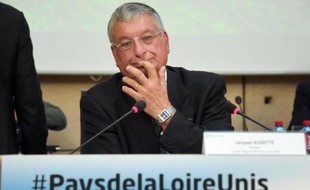 Le président du Conseil régional des Pays de la Loire, Jacques Auxiette, le 13 mai 2014 à Nantes