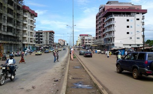 Une rue à Conakry, capitale de la Guinée (illustration).