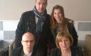 Audrey Lledo, en haut à droite, la plus jeune candidate du FN à Montpellier
