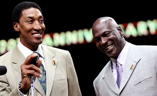Scottie Pippen et Michael Jordan en 2011.