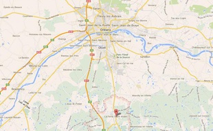 Google map de La Ferté Saint Aubin (Loiret).