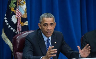 Le président des Etats-Unis Barack Obama au ministère de l'Agriculture à Washington, le 6 octobre 2015