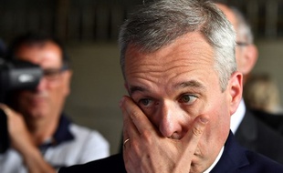 François de Rugy, le 11 juillet 2019, lors d'un déplacement à Niort sur la thématique de la gestion de l'eau.