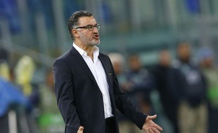 Christophe Galtier, jeudi lors du match de Ligue Europa au Stadio Olimpico de Rome.