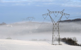 Une ligne à haute tension dans le Nord Isère (Illustration).