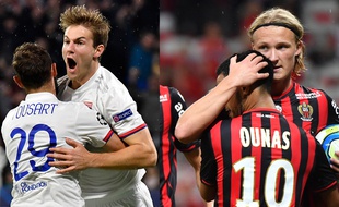 Joachim Andersen et Kasper Dolberg vont s'affronter samedi au Parc OL.