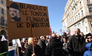 Grève des enseignants le 19 mars 2019 à Marseille.