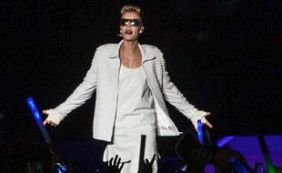 Justin Bieber au Anhembi Convention Center, à Sao Paulo, au Brésil, le 2 novembre 2013.