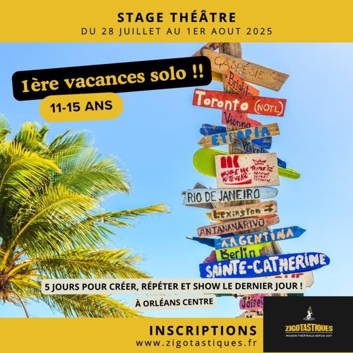 Stage 11-15 ans : 1eres vacances solo !