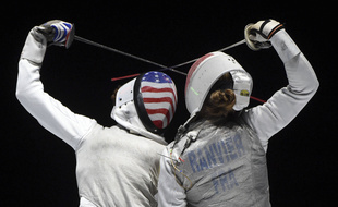 Pauline Ranvier lors des Mondiaux 2019 en Hongrie.