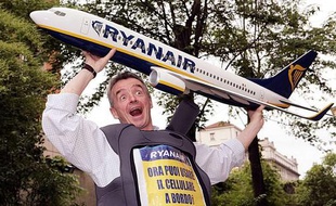 Le PDG de Ryanair, Michael O'Leary, le 12 mai 2009 à Rome, en Italie