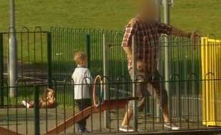 Capture d'écran d'une émission de la chaîne britannique ITV diffusée le 4 septembre 2013 montrant un faux kidnapping à Londres.