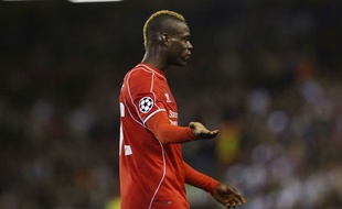 Mario Balotelli, le 22 octobre 2014 à Anfield road.
