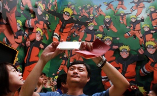 Une exposition sur Naruto à Taiwan en 2013.