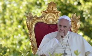Le pape François à Castelpetroso, le 5 juillet 2014