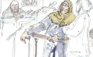 La mère des frères Merah à la barre de la cour d'assises spéciale de Paris, le 18 octobre 2017.