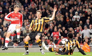Le Russe Andrei Archavine lors du quart de finale de Coupe d'Angleterre entre Arsenal et Hull City, le 17 mars 2009.