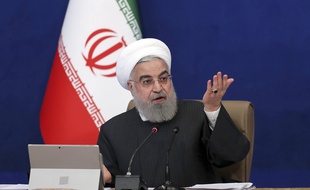 Les Européens ont finalement décidé de ne pas soumettre la résolution contre l'Iran qu'ils avaient annoncé au Conseil des gouverneurs de l'Agence internationale de l'énergie atomique (AIEA). (illustration avec le président iranien Hassan Rohani )