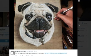 Dessin hyper réaliste de l'artiste Ivan Hoo