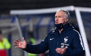 Didier Deschamps, le 31 mars 2021 en Bosnie.