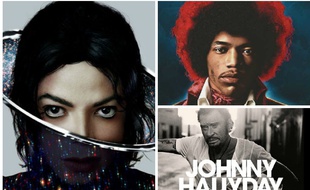Michael Jackson, Jimi Hendrix, Johnny Hallyday connaissent le succès au-delà de leur mort