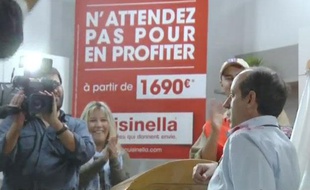 Capture d'écran de la fausse caméra cachée Cuisinella, le 12 décembre 2012