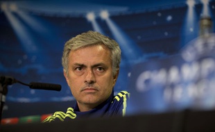 José Mourinho lors de la conférence de presse d'avant match contre le PSG, le 10 mars 2015.