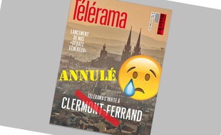 Montage photo avec une Une de «Télérama».