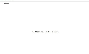 Capture d'écran du site lemediatv.fr