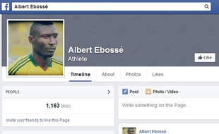 Capture d'écran de la page Facebook d'albert Ebossé