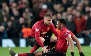 Anthony Martial est sorti blessé lors du match entre Manchester United et le PSG en 8e de finale retour de la Ligue des champions, le 12 février 2019.