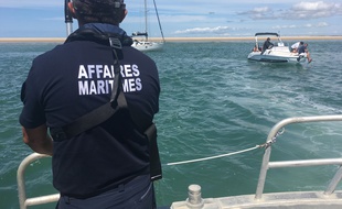 La préfecture maritime a effectué une série de contrôles en mer au niveau de l'estuaire de la Gironde, le 7 août 2019.