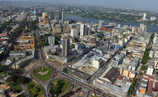 La capitale de Côte d'Ivoire, Abidjan, le 24 décembre 2010