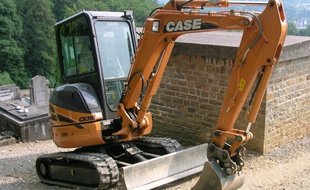 Un tractopelle (photo d'illustration)