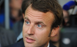 Emmanuel Macron, le 2 septembre 2014 à Romagny.