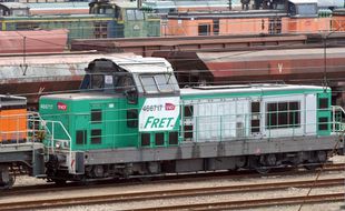 Une motrice d'un train de fret de la SNCF (illustration).