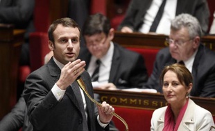Le ministre de l'Economie, Emmanuel Macron, à l'Assemblée nationale, à Paris, le 20 janvier 2015