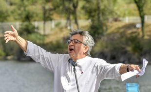 Jean-Luc Melenchon à Chateauneuf-sur-Isère, le 23 août 2020.