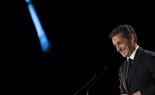 Nicolas Sarkozy en meeting à Franconville, le lundi 19 septembre.