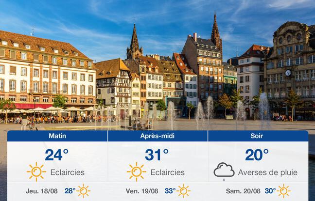 Météo Strasbourg: Prévisions du mercredi 17 août 2022