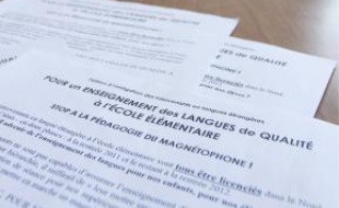 Les langues étrangères en question.