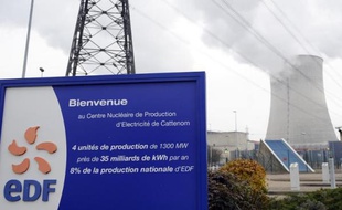 Vue extérieure en date du 4 décembre 2013 de la centrale nucléaire de Cattenom en Moselle