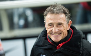 Guy Novès lors de l'hommage rendu à Ernest-Wallon