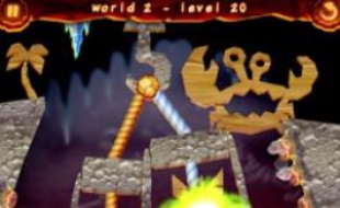 A gauche, un perso de « Burn It All ». A droite, le jeu sur iPhone.
