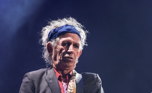 Keith Richards, le guitariste des Rolling Stones au Glastonbury Festival 2013