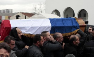 Inhumation d'Ahmed Merabet le 13 janvier 2015 au cimetière de Bobigny
