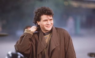 Daniel Balavoine sur le tournage d'un clip en 1985