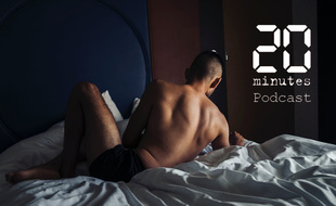 Illustration d'un homme dans un lit.